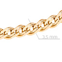 Цепь автомат из серебра, плетение нонна