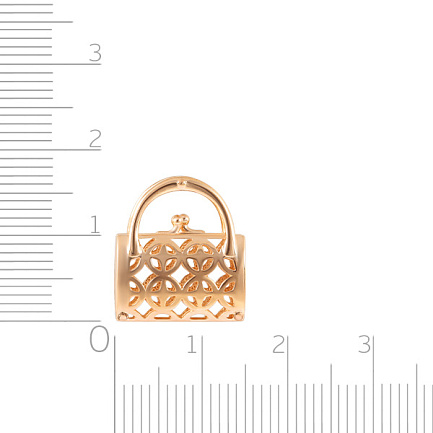 Подвеска из красного золота