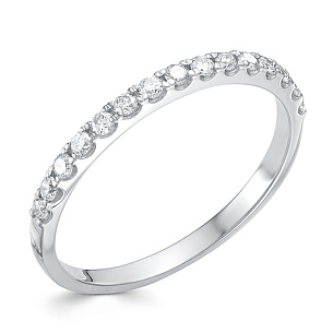 Кольцо из белого золота с бриллиантом