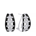 Серьги с итальянским замком