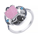 Кольцо из серебра с фианитом