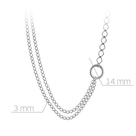 Колье из серебра