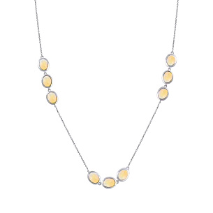 Колье из серебра с опалом