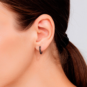 Серьги из белого золота с бриллиантами