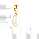 Подвеска из желтого золота с жемчугом