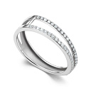 Кольцо из белого золота с бриллиантами