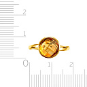 Кольцо из желтого золота с цитрином