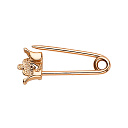 Булавка из красного золота с бриллиантом