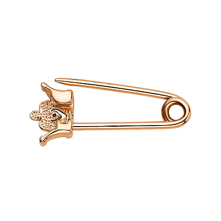 Булавка из красного золота с бриллиантом