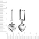 Серьги с английским замком из серебра