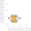 Кольцо из серебра с фианитом