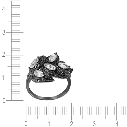 Кольцо из золота с топазами