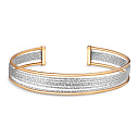 Браслет декоративный из серебра с позолотой