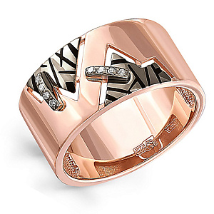 Кольцо из золота с бриллиантами