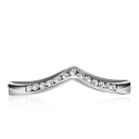 Кольцо из белого золота с бриллиантами