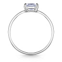 Кольцо из серебра с фианитом