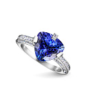 Кольцо из белого золота