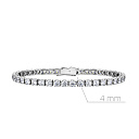 Браслет декоративный из серебра с фианитами