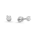 Серьги из красного золота с бриллиантами
