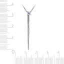 Колье из белого золота с бриллиантом