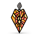 Подвеска из серебра с фианитами