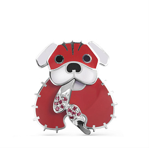 Подвеска из серебра с фианитом