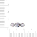 Кольцо из серебра с фианитом