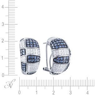 Серьги из белого золота