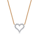 Колье из красного золота с бриллиантами