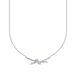 Колье из белого золота с бриллиантами