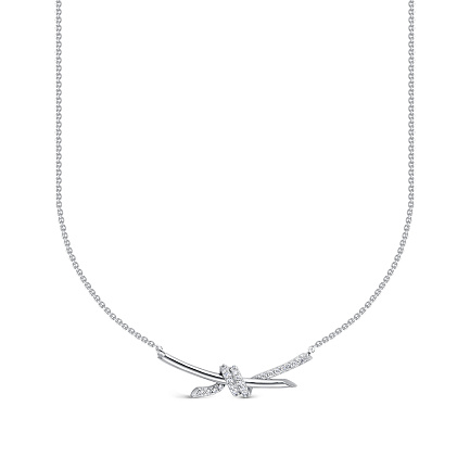 Колье из белого золота с бриллиантами