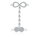 Кольцо из серебра с фианитом