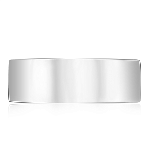 Обручальное кольцо из белого золота