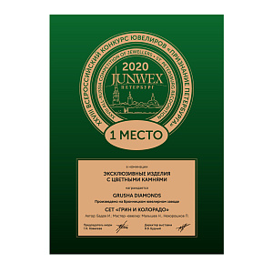 Серьги с английским замком из белого золота с бриллиантами