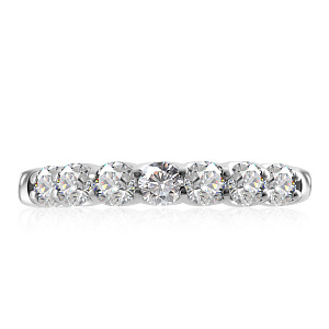 Кольцо из белого золота с бриллиантами