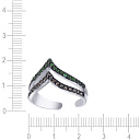 Кольцо из серебра с фианитом