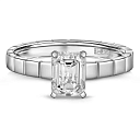 Кольцо из белого золота с бриллиантом