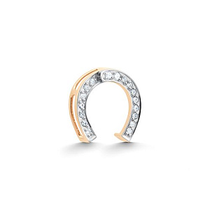 Подвеска из красного золота с бриллиантами