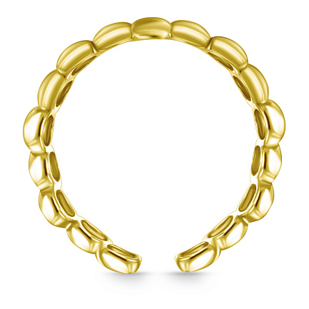 Кольцо из серебра с позолотой