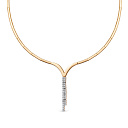 Колье из красного золота с бриллиантами