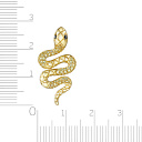 Подвеска из желтого золота с сапфирами