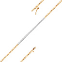 Браслет из красного золота с бриллиантами