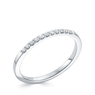 Кольцо из белого золота с бриллиантом