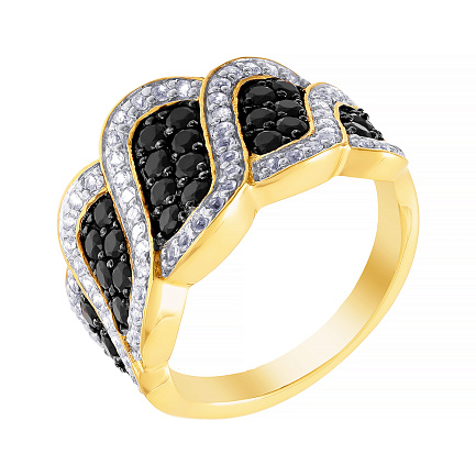 Кольцо из серебра с топазом