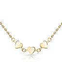 Колье из желтого золота, плетение якорное