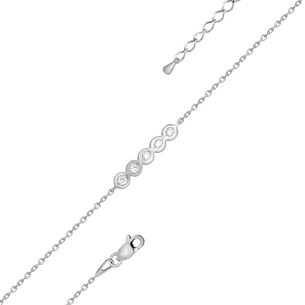 Браслет из белого золота с бриллиантами