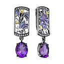 Серьги с английским замком из серебра