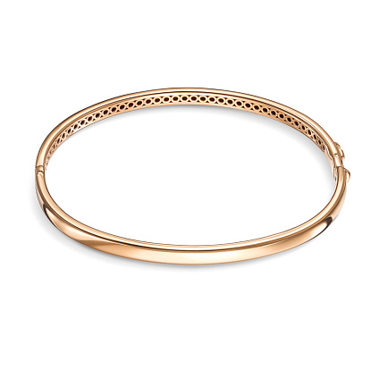 Браслет декоративный из серебра с позолотой