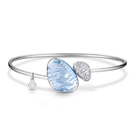 Браслет декоративный из белого золота с бриллиантами