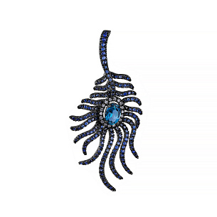 Подвеска из золота с топазом